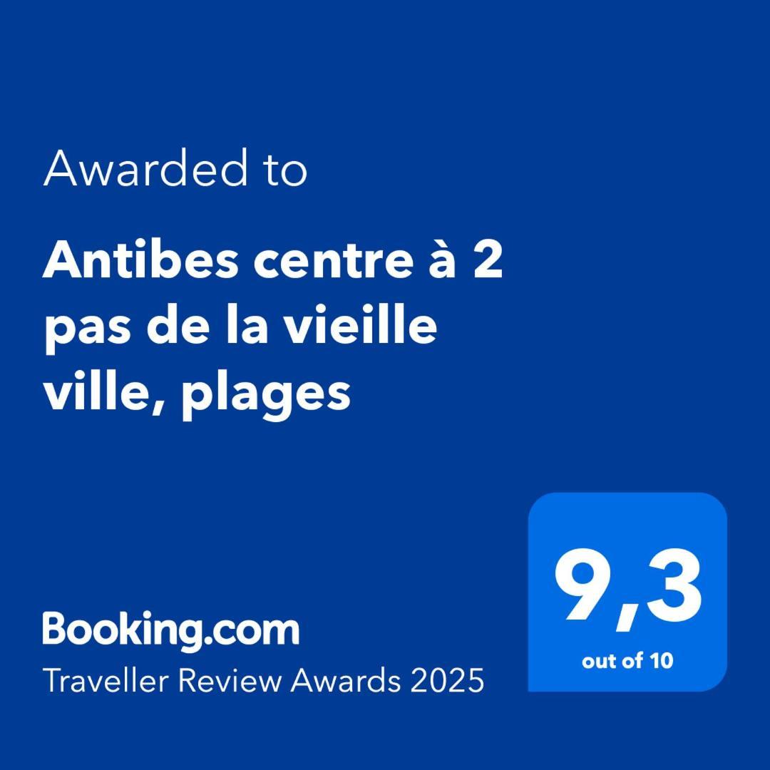 Antibes Centre A 2 Pas De La Vieille Ville, Plages Zewnętrze zdjęcie